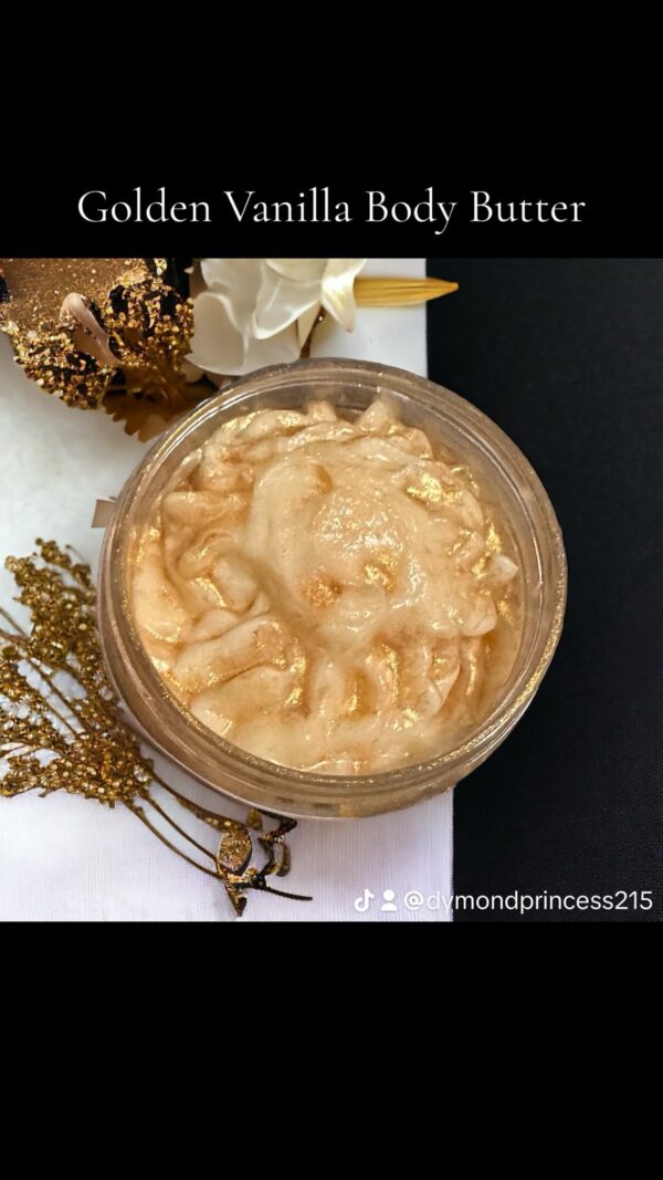 Golden Vanilla Shimmering Whipped Body Butter - Image 4