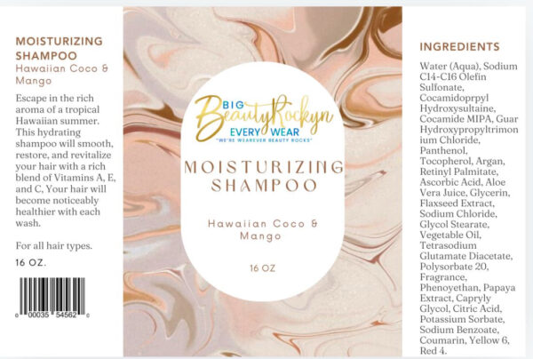 Big Beauty moisturizing Honey Apricot Shampoo